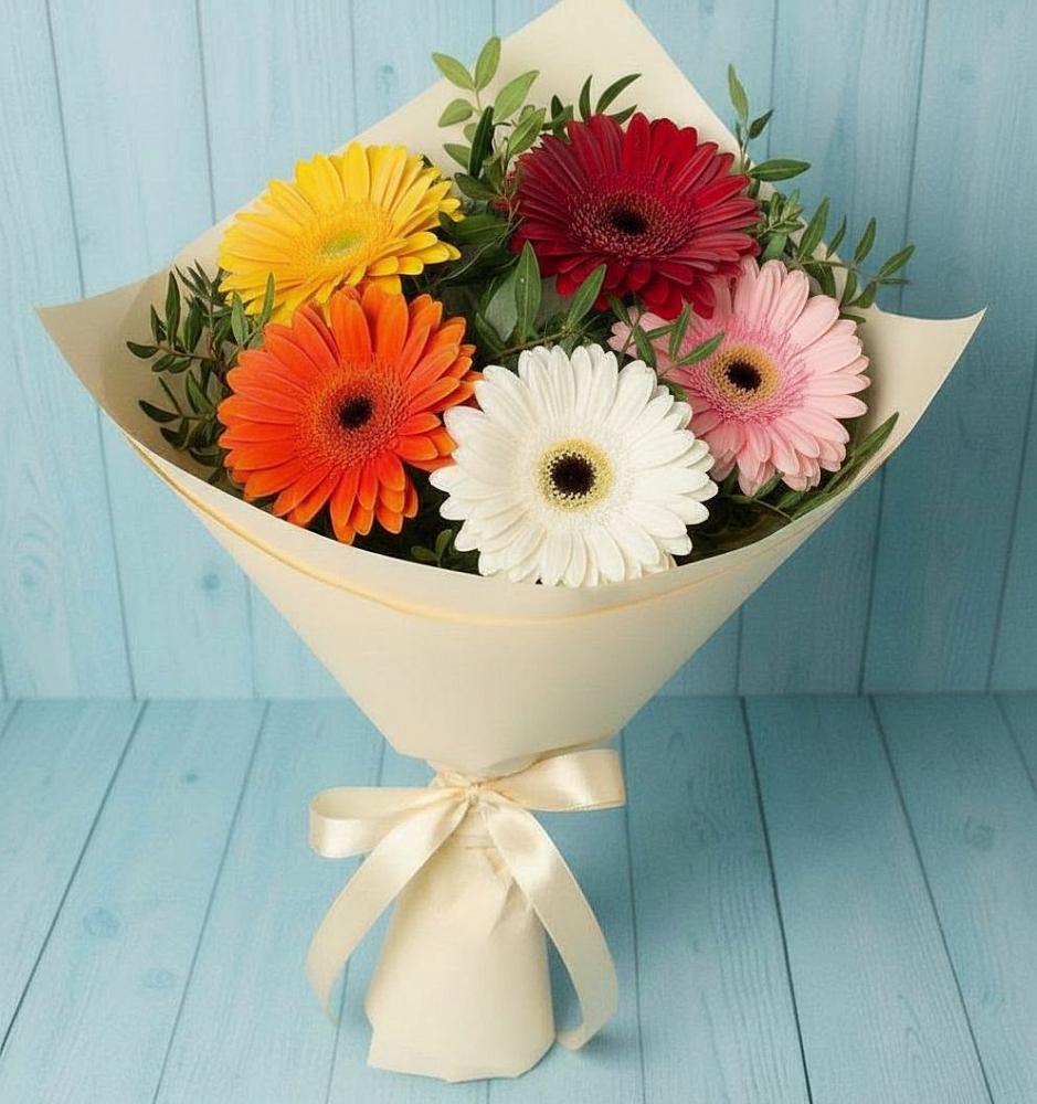 Букет цветов из: Герберы в городе Сатка