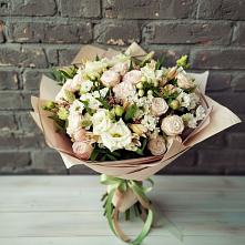 Букет цветов из:  Альстромерии, Розы и Хризантемы #REPLACE_PRED# городе Сатка