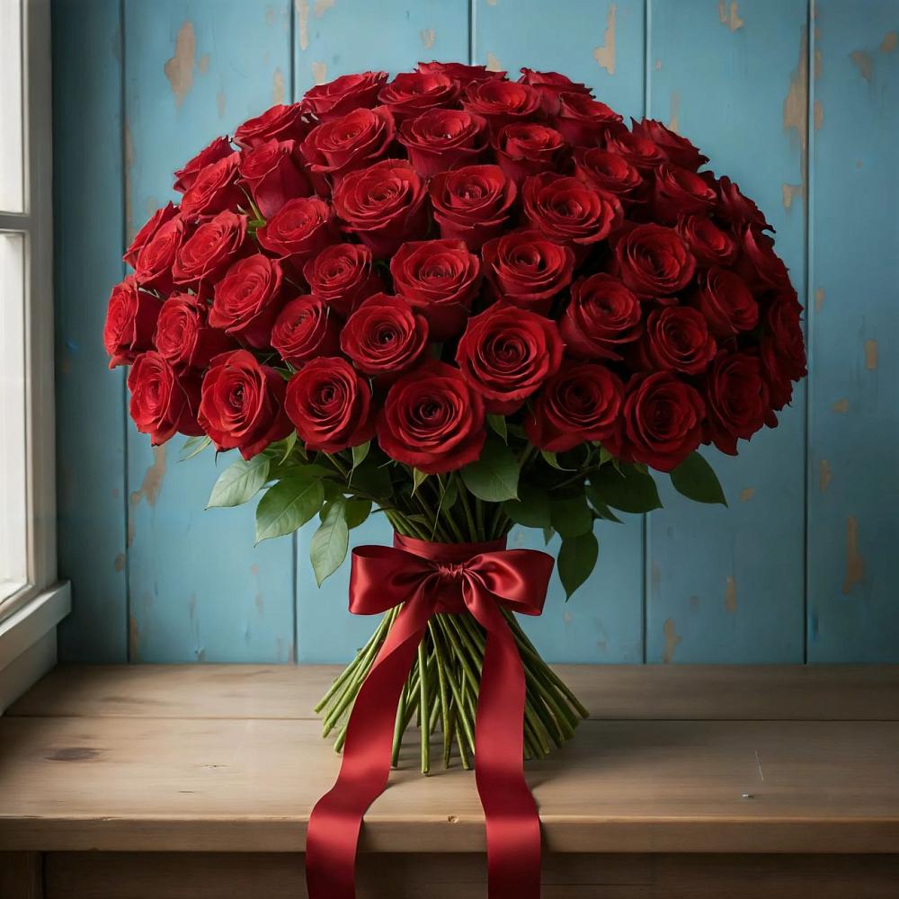 Букет Красные розы Блэк Меджик в городе Сатка