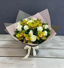 Букет цветов из:  Орхидеи и Розы в городе Сатка