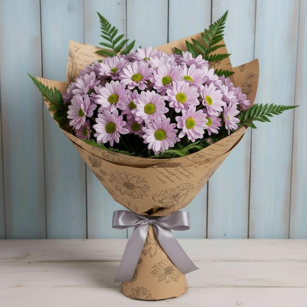 Букет цветов из: Хризантемы в городе Сатка