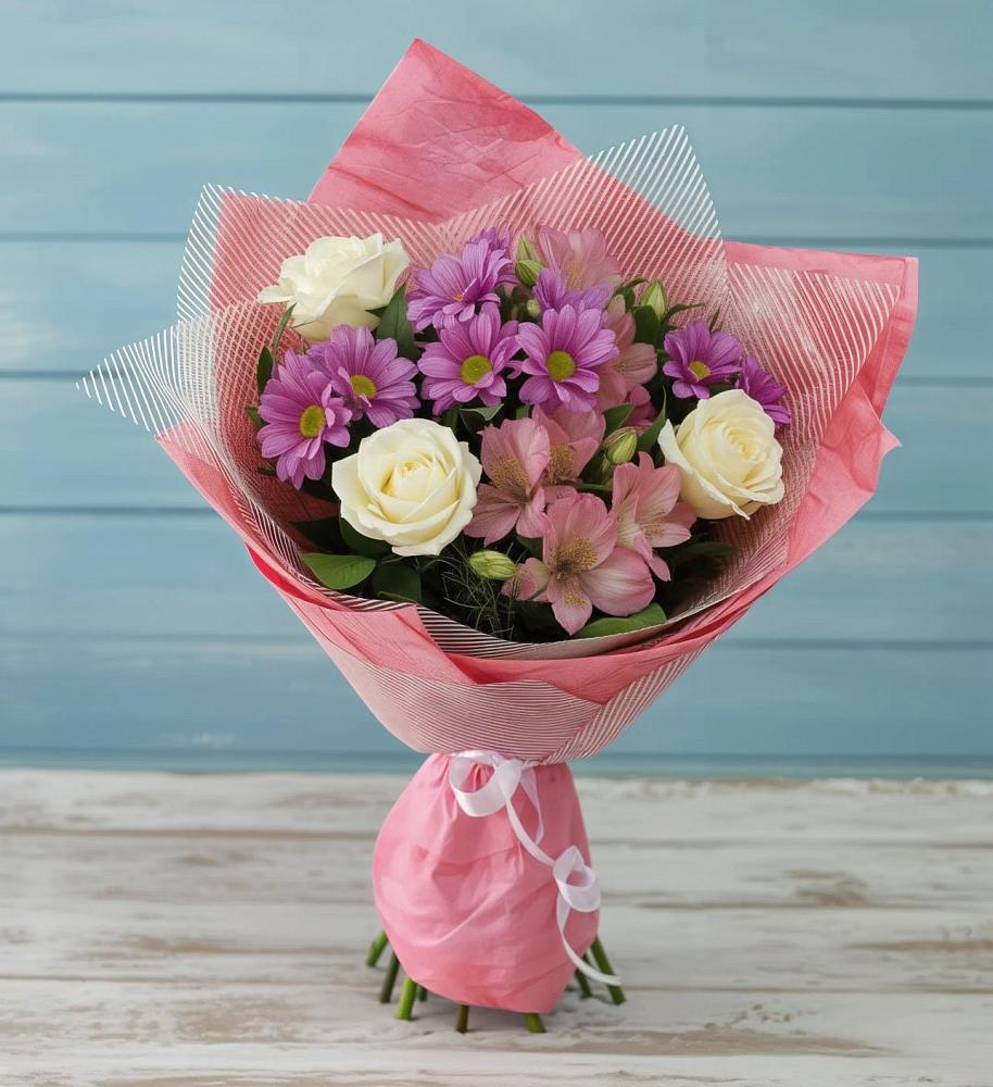 Букет цветов из: Герберы в городе Сатка