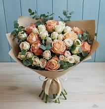 Букет цветов из:  Альстромерии и Розы в городе Сатка