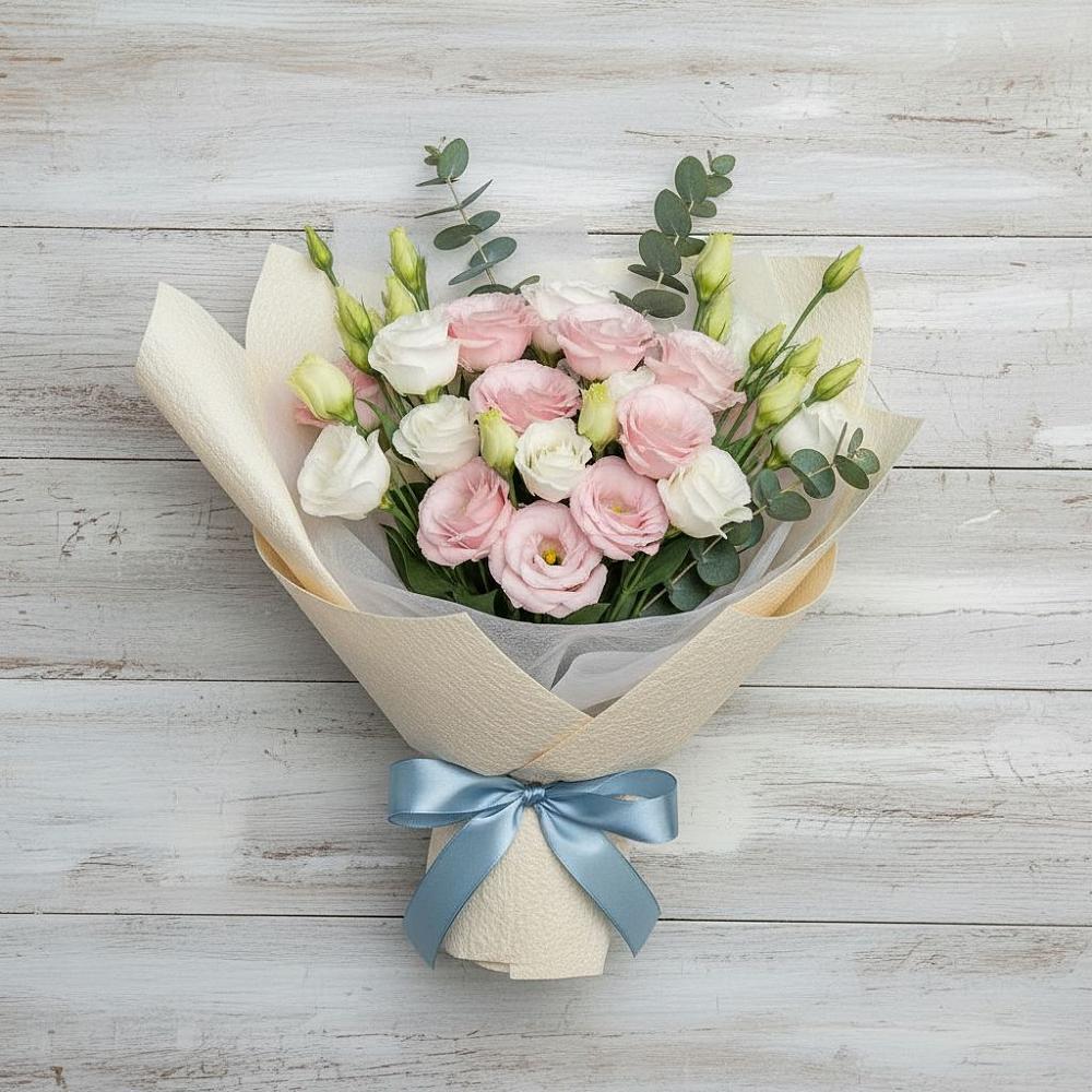 Букет цветов из: Лизиантусы в городе Сатка